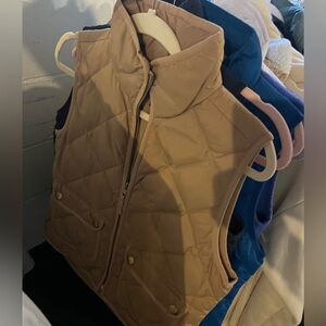 Two extra small j crew factory vests